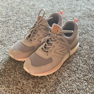 New Balance 574 Gray & Pink Size 7.5